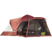 Outdoor EZ Pop Up Canopy Screen Party Tent with Mesh Side Walls 10 x 10 ft - Red