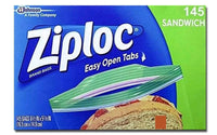 
              Ziploc – Sacs à Sandwich avec Onglet Facile à Ouvrir (Pack de 145 sacs)
            