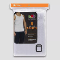 Fruit of the Loom® Men's 6pk Tank White SIZE S  OPEN BOX