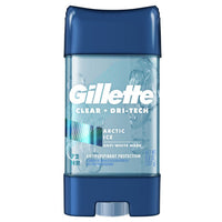 Déodorant antisudorifique Gillette pour hommes, gel clair, DLC: 03/24 glace arctique, 72 heures. Protection contre la transpiration, Twin Pack, 3,8 Oz. chacun