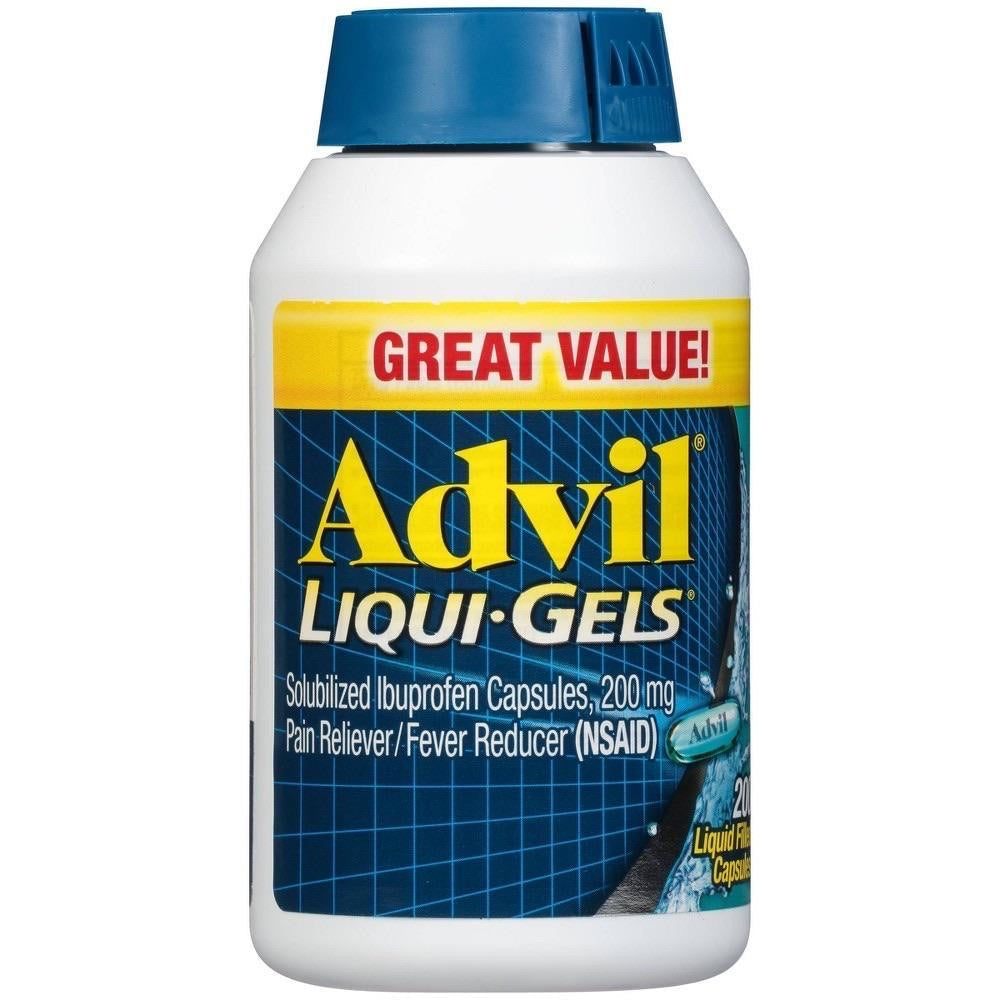 Advil Liqui-Gels Pain Reliever/Fever Reducer Liquid Filled Capsules - Ibuprofen DLC: JUIN24
