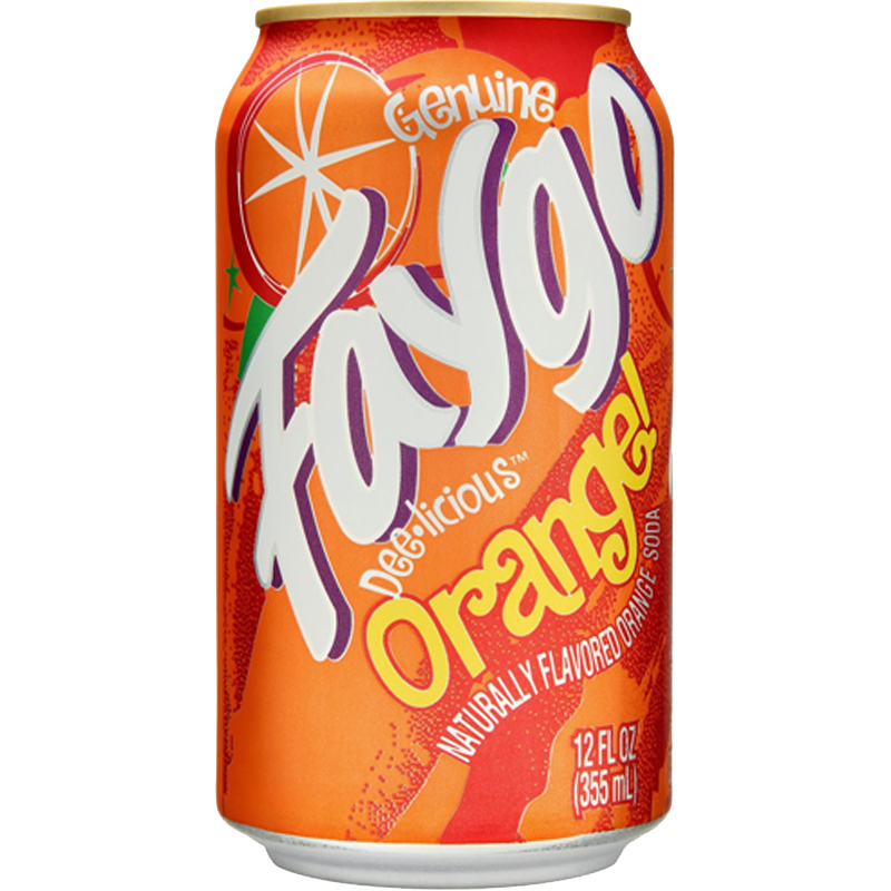 Faygo Orange Cans (355 mL) Mai26