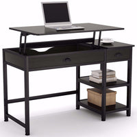 Tribesigns Modern Lift Top Computer Desk with Drawers