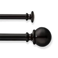 66"-120" Double Rod Ball Oil Rubbed Bronze - Threshold