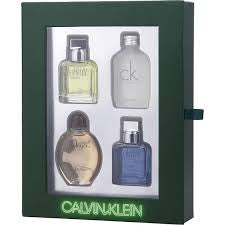 Calvin Klein Variety 4 Pc. Gift Set for Men | Obsession EDT 0.5oz + CK One EDT 0.5oz + Eternity EDT 0.5oz + Eternity Aqua EDT 0.5oz