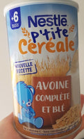 
              Nestlé-P'tite Céréale Avoine Complète et Blé DLC:12/2020
            