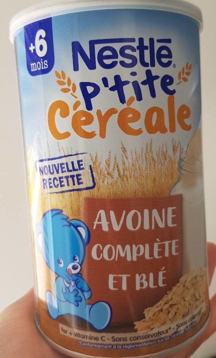Nestlé-P'tite Céréale Avoine Complète et Blé DLC:12/2020