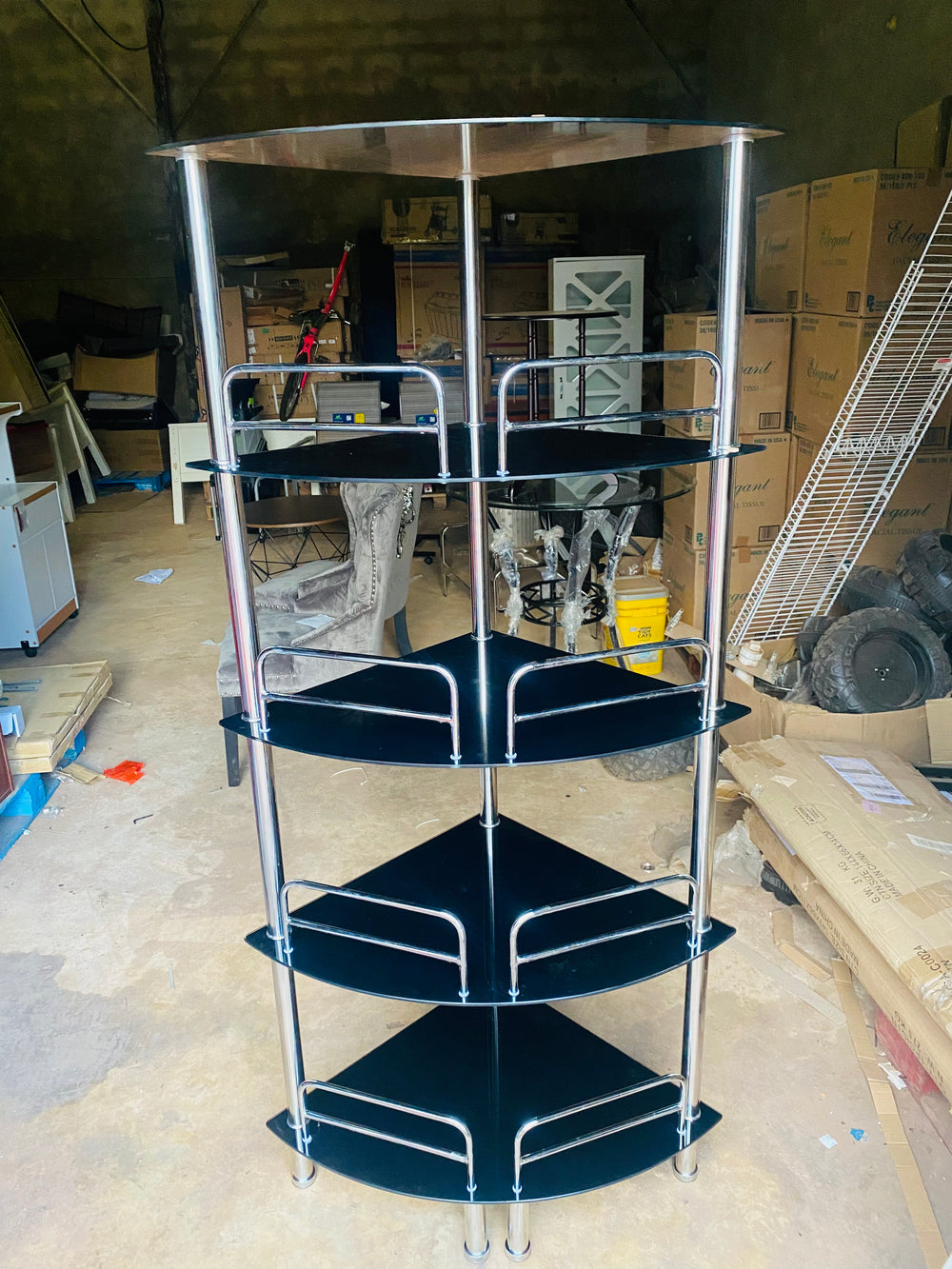 Corner Bar Stand Display [L 84cm x P 61cm x H 178cm]