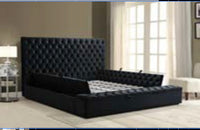 
              KING Size Bed [ L 257cm x P 249cm x H 155cm ] - Black, Grey OR Blue
            
