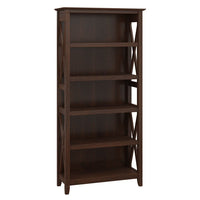 
              65.98" 5 Shelf Key West Bookshelf Bing Cherry - Bush Furniture
            