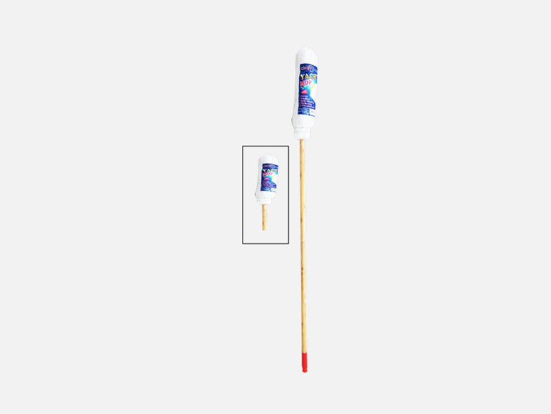 Yacht Mop White  W Wood Handle# 24. MOUA