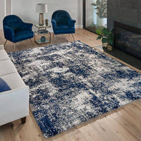 
              Thomasville Bali luxury shag rugs 7ft 10in x 10 ft Garda blue gray 238cm x 304cm
            