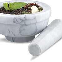 Ensemble mortier et pilon Sagler Marble Grey 4,5" de diamètre