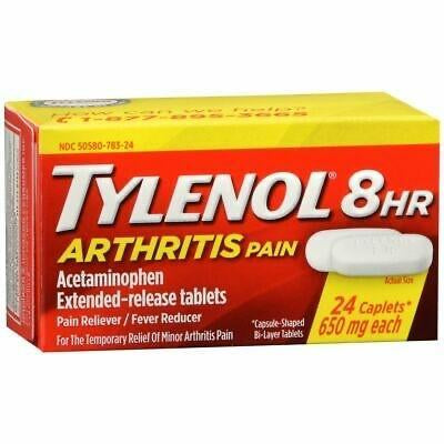 TYLENOL 8 Hour Arthritis Pain Tablets 24 ct DLC: FEV/2024MCI