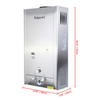 
              Ridgeyard 18L Propane Gas LPG Tankless Hot Water
            