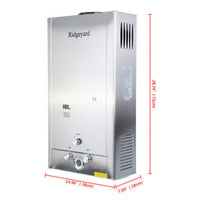 Ridgeyard 18L Propane Gas LPG Tankless Hot Water