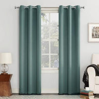 95"X40" Kenneth Energy Saving Blackout Grommet Top Curtain Panel Mineral - Sun Zero