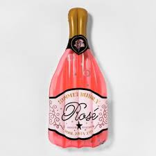 Rose Bottle Pool Float Pink - Sun Squad