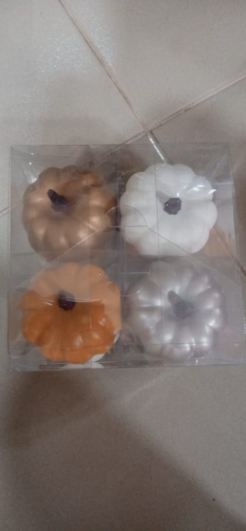 8pk Mini Metallic Painted Harvest Pumpkin - Spritz™️. MOUA