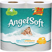 
              Angel Soft Toilet Paper, 4 Regular Rolls, Bath Tissue
            