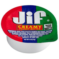 
              Jif 0.75 oz. Creamy Peanut Butter Portion Cup DLC: 13-JAN22
            