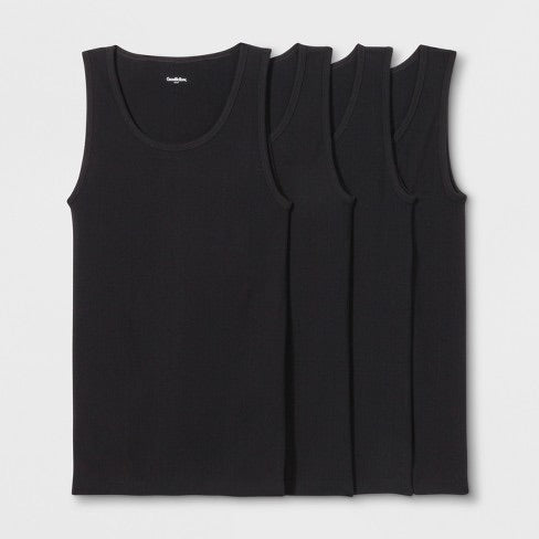Men's Ribbed Tanks - Goodfellow & Co™ Black