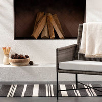 
              76cm x 102cm Outdoor Rug Black Stripe - Thresholda designed with Studio McGee
            