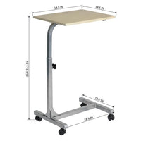 
              Walnut Or Beech Adjustable Desk[L 48cm x P 36cm x H 61cm-91cm]
            
