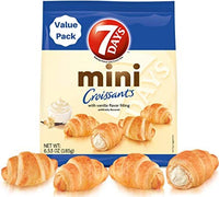 
              7Days Mini Croissants w/ Vanilla Flavor Filling 65g DLC: 09/30/23
            