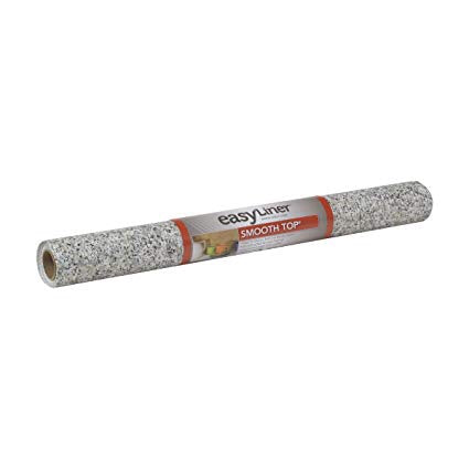 Duck Smooth Top Easy Liner Shelf Liner, 20 In. x 6 Ft., Grey Granite