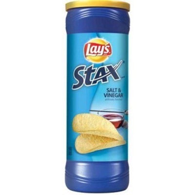 Lays Stax Salt & Vinegar 5.5 Oz DLC:10AUG21