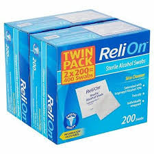 Lingettes nettoyantes pour la peau stériles 200ct