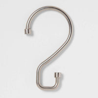 
              S Hook Without Roller Ball Shower Curtain Rings Brushed Nickel - Made By Design™
            