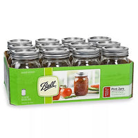 
              Ball 32oz 12pk Glass Regular Mouth Mason Jar with Lid and Band
            