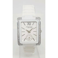 Anne Klein Womens 28mm x 40mm Crystal Accent White Ceramic Watch
