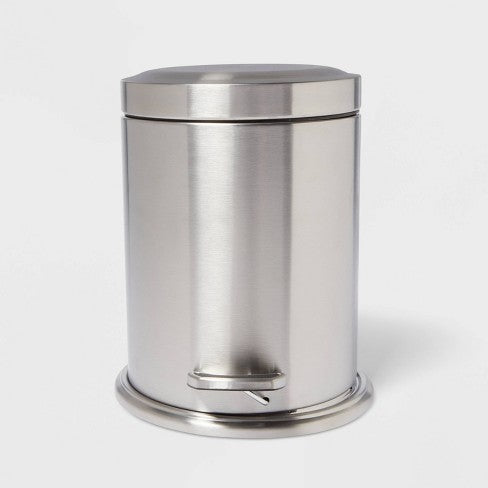 Stepcan Wastebasket Brushed Nickel - Threshold