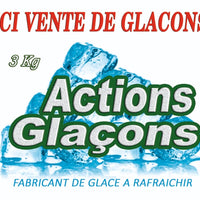 Actions Glaçons 3Kg