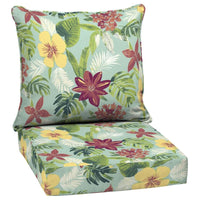 2-Piece Elea Tropical Deep Seat Patio Chair Cushion