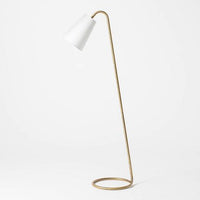 
              Metal Tube Leaning Floor Lamp Brass - Threshold™ Designed With Studio Mcgee MCI
            