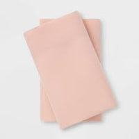 
              Standard Microfiber Solid Pillowcase Set Blush - Room Essentials
            
