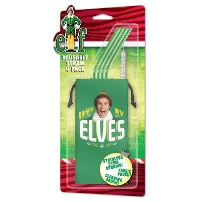 Elf Metal Reusable Straw Set