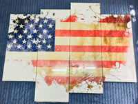 
              Framed 4 Piece American Flag
            