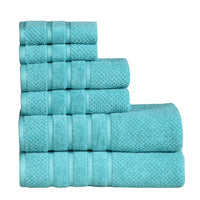 Luxury 100% Cotton 6-Piece Towel Set, 650 GSM Hotel Collection, Super Soft and H
