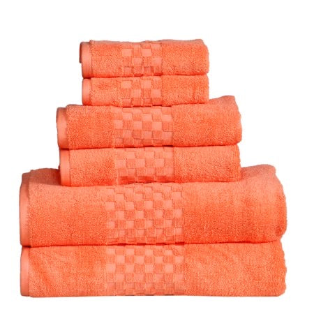 Luxury ce 100% Cotton 6-Piece Towel Set, 650 GSM Hotel Collection, Super Soft and H