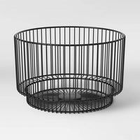 18" x 11" Decorative Wire Basket Black - Project 62