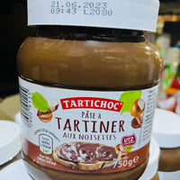 Pâte à tartiner aux Noisettes Tartichoc 750g DLC : 09-FEV24