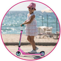 
              MADD Gear Carve 100 Purple Pink Teal - Trottinette pliante en aluminium. MOUA
            