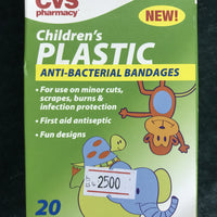 CVS Children's Plastic Anti Bacterial Bandages 20 ct