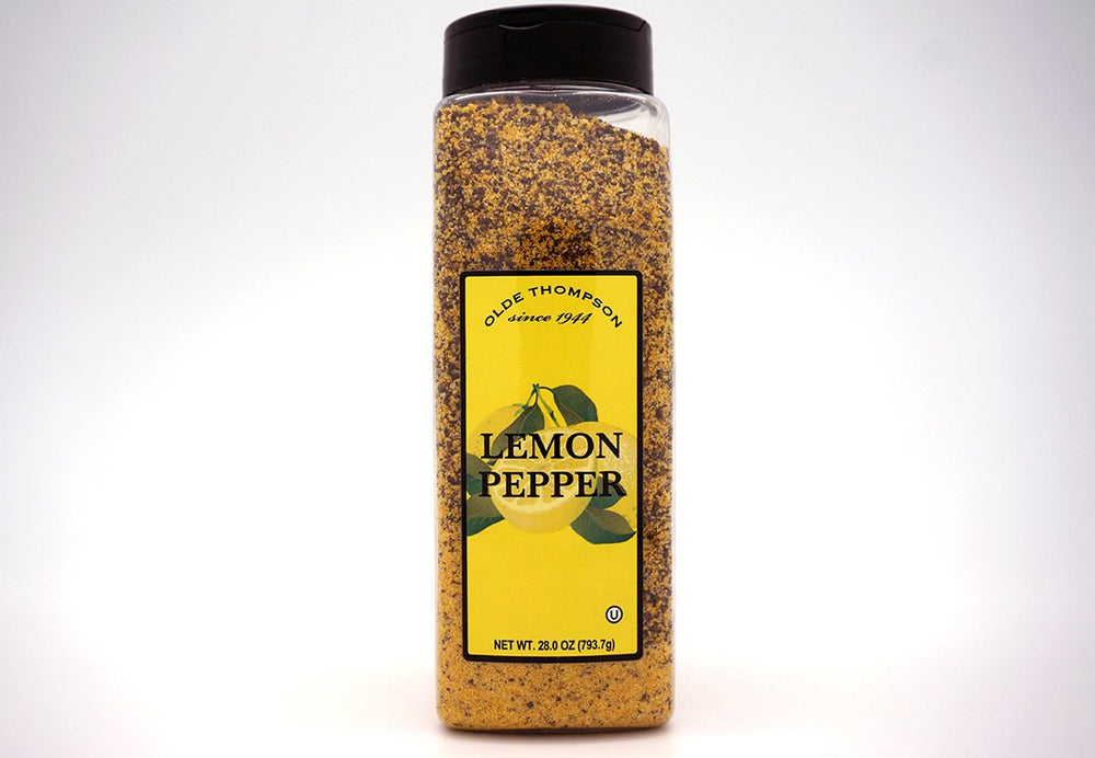 Lemon Pepper Seasoning - Olde Thompson - Seasoning for seafood, chicken, steaks, potatoes, and vegetables DLC: AVR23
