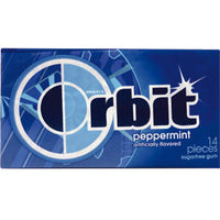 ORBIT CHICLES X 14 UNID PEPPERMINT S/AZUCAR